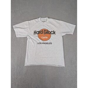 Hard Glock Cafe Shirt Mens Small Gray Los Angeles‎ Target Graphic Parody Tee